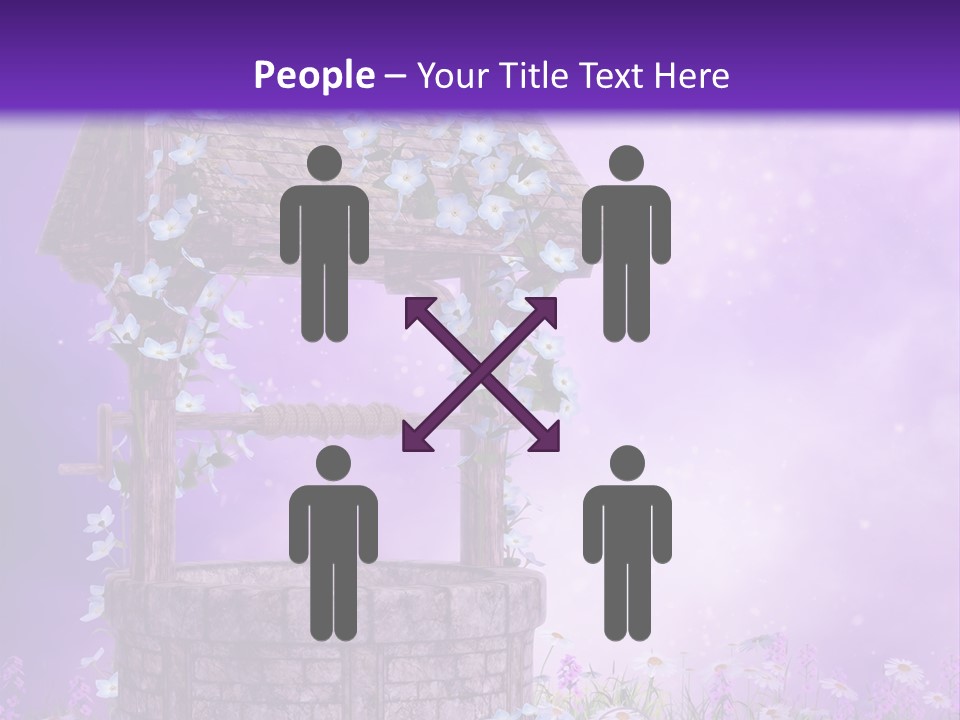 Magiczny Fioletowy Stary PowerPoint Template