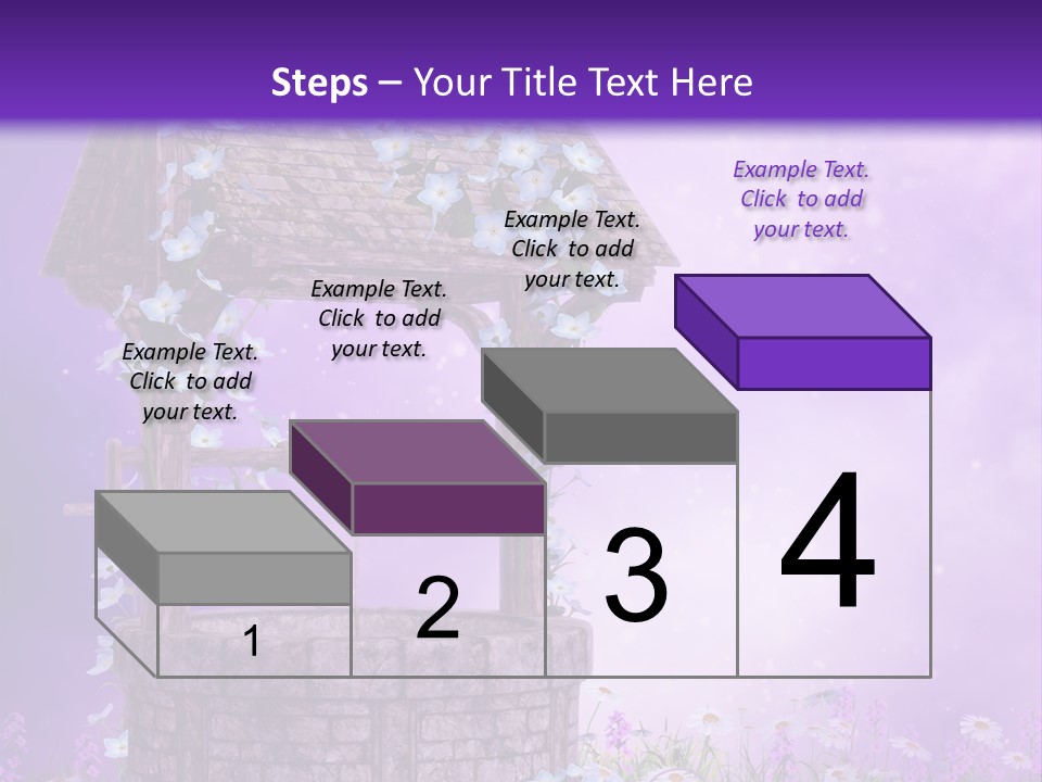 Magiczny Fioletowy Stary PowerPoint Template