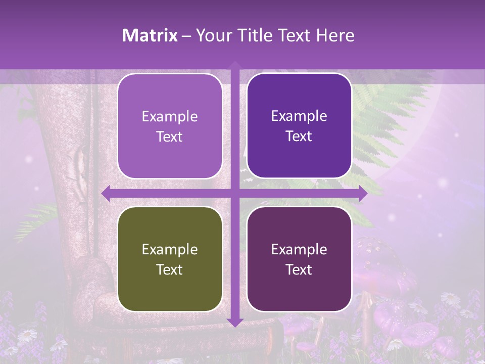 Fotel Stokrotka Grzyb PowerPoint Template