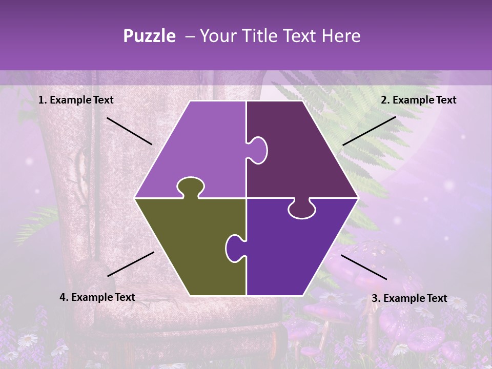 Fotel Stokrotka Grzyb PowerPoint Template