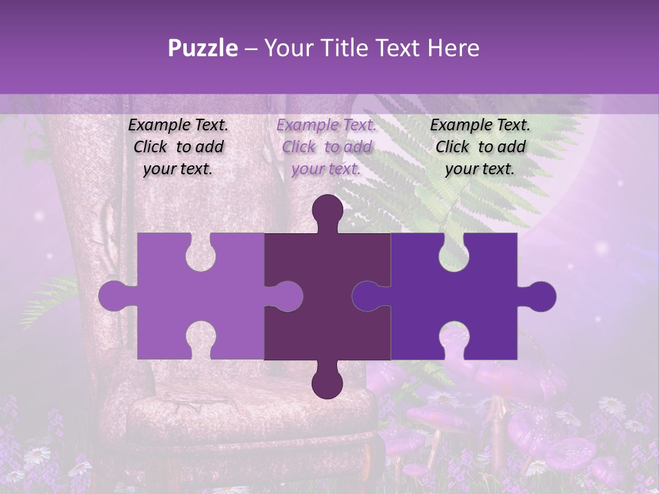 Fotel Stokrotka Grzyb PowerPoint Template