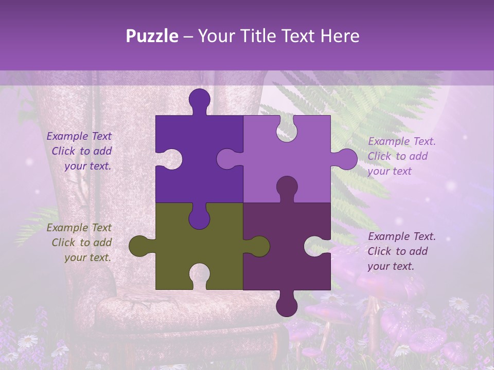 Fotel Stokrotka Grzyb PowerPoint Template