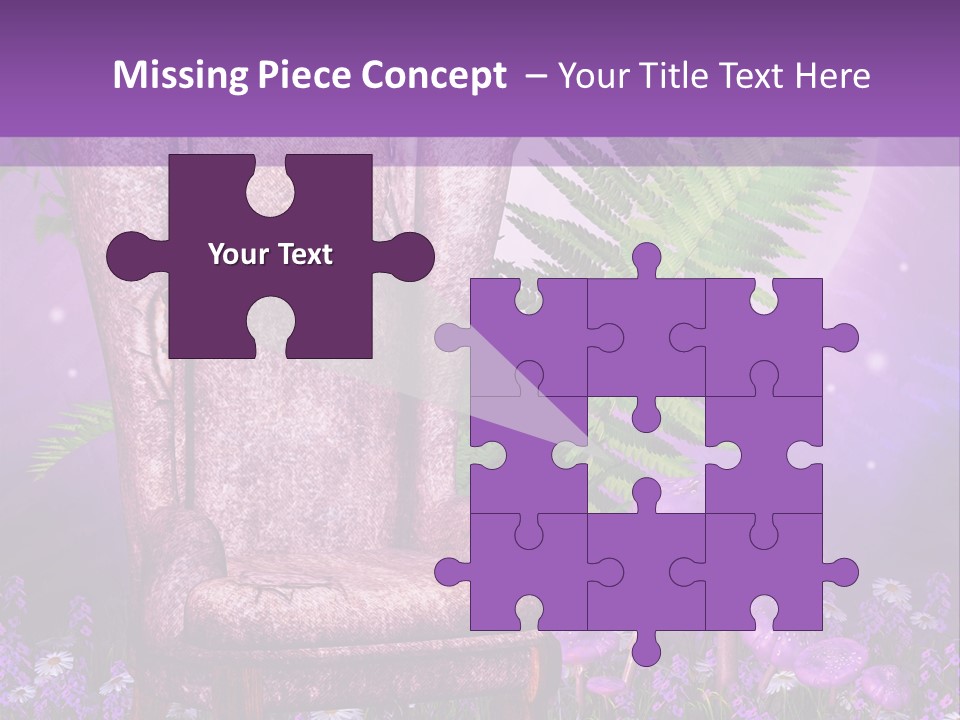 Fotel Stokrotka Grzyb PowerPoint Template