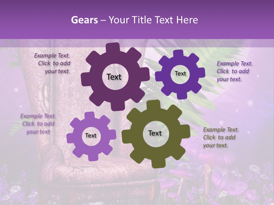 Fotel Stokrotka Grzyb PowerPoint Template