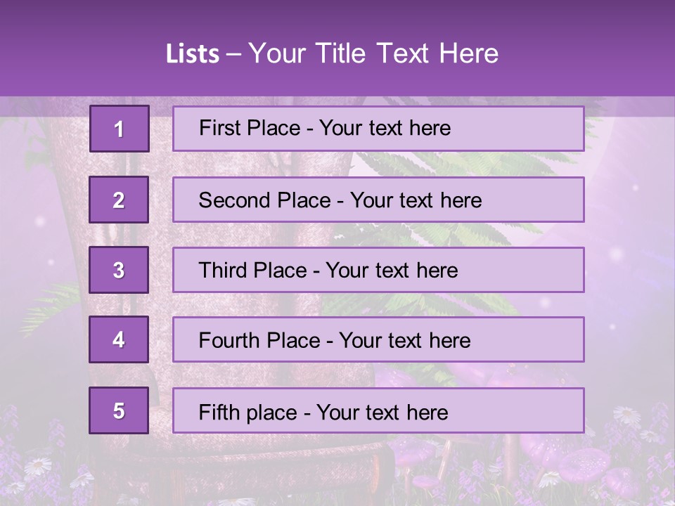 Fotel Stokrotka Grzyb PowerPoint Template