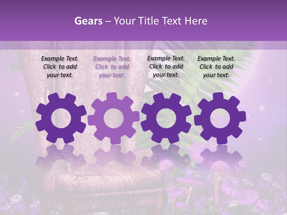 Fotel Stokrotka Grzyb PowerPoint Template