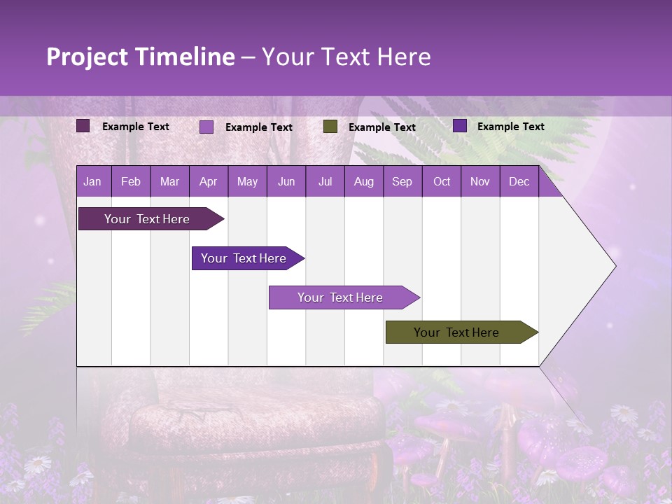 Fotel Stokrotka Grzyb PowerPoint Template