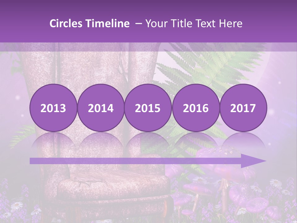 Fotel Stokrotka Grzyb PowerPoint Template