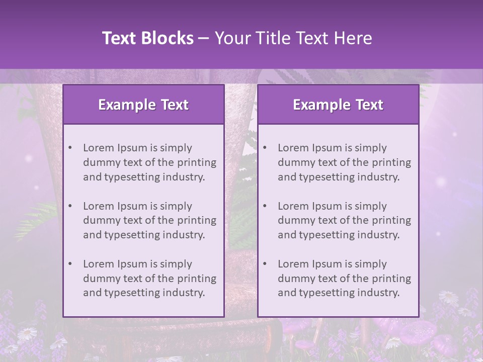 Fotel Stokrotka Grzyb PowerPoint Template