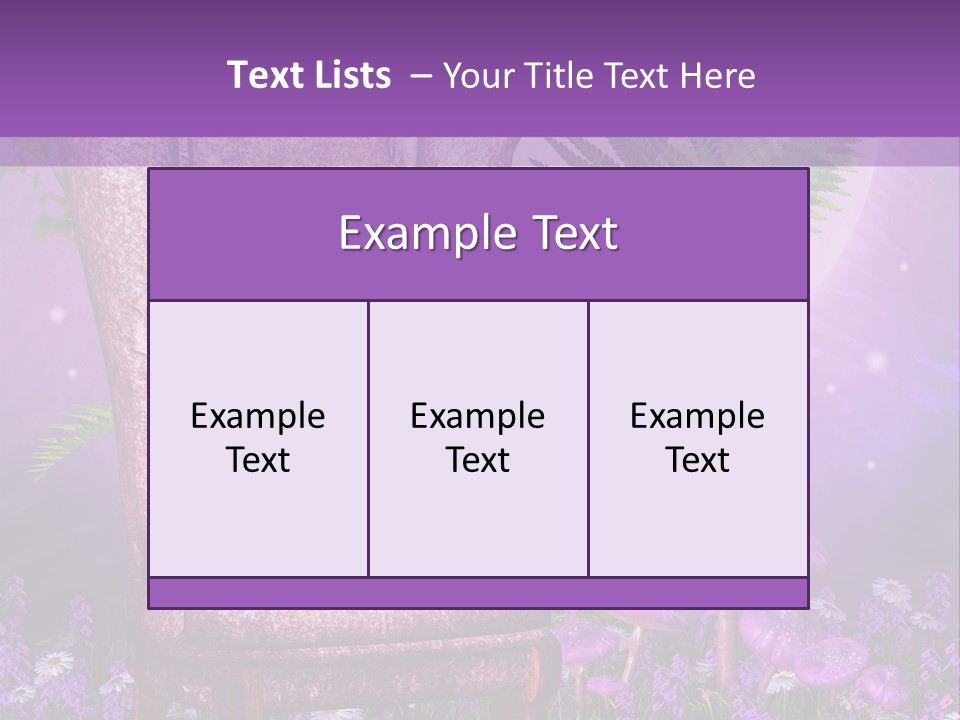 Fotel Stokrotka Grzyb PowerPoint Template