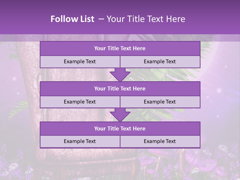 Fotel Stokrotka Grzyb PowerPoint Template