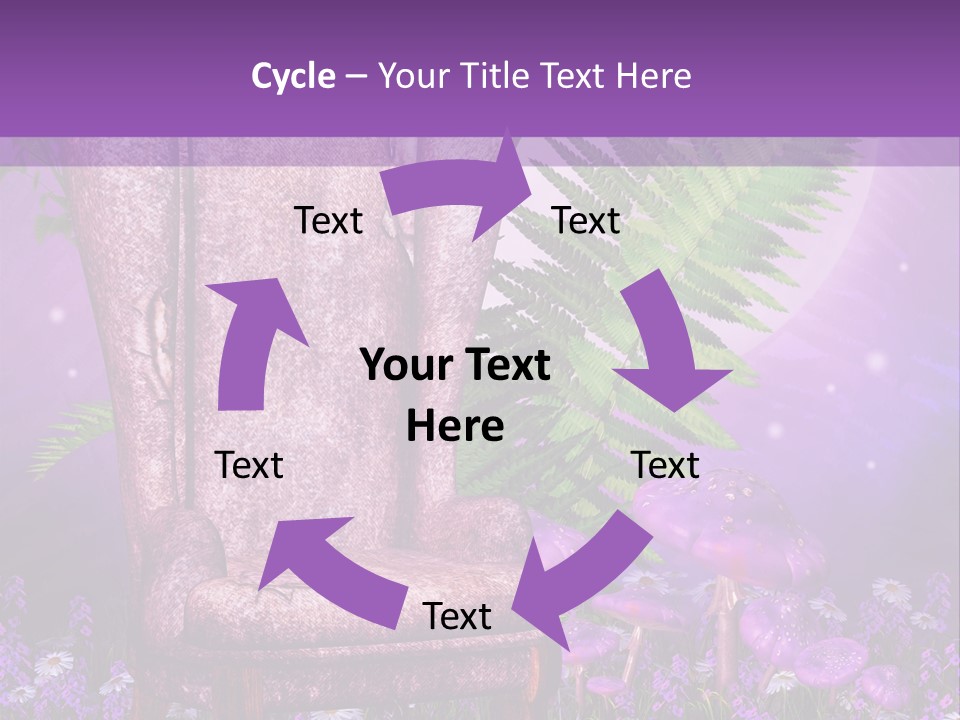 Fotel Stokrotka Grzyb PowerPoint Template