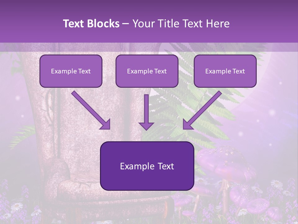 Fotel Stokrotka Grzyb PowerPoint Template