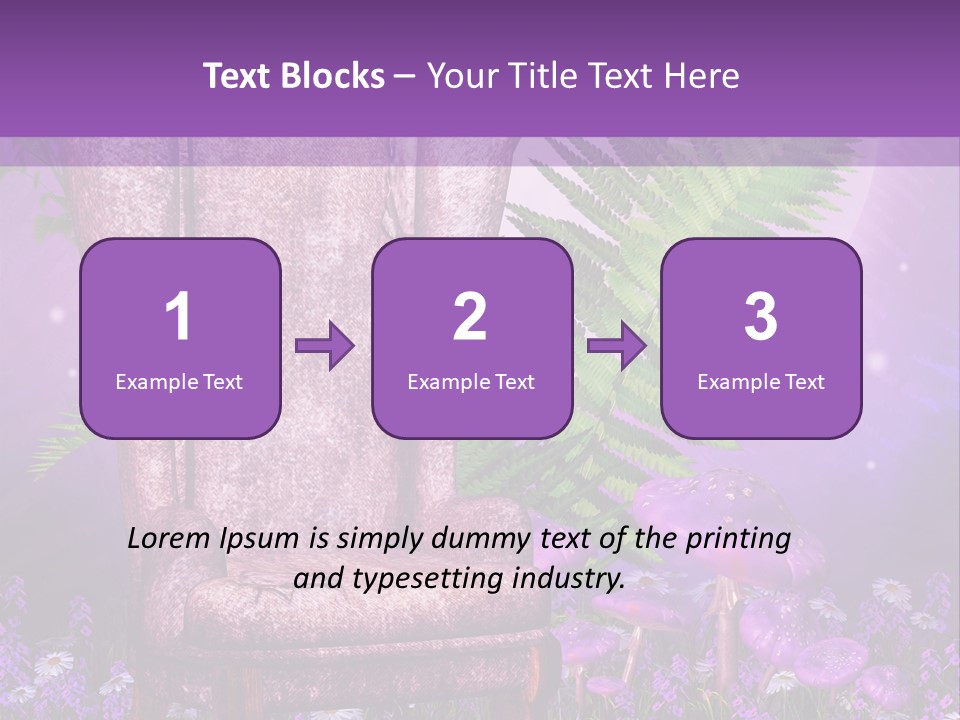 Fotel Stokrotka Grzyb PowerPoint Template
