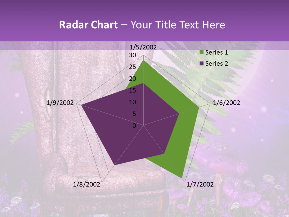 Fotel Stokrotka Grzyb PowerPoint Template