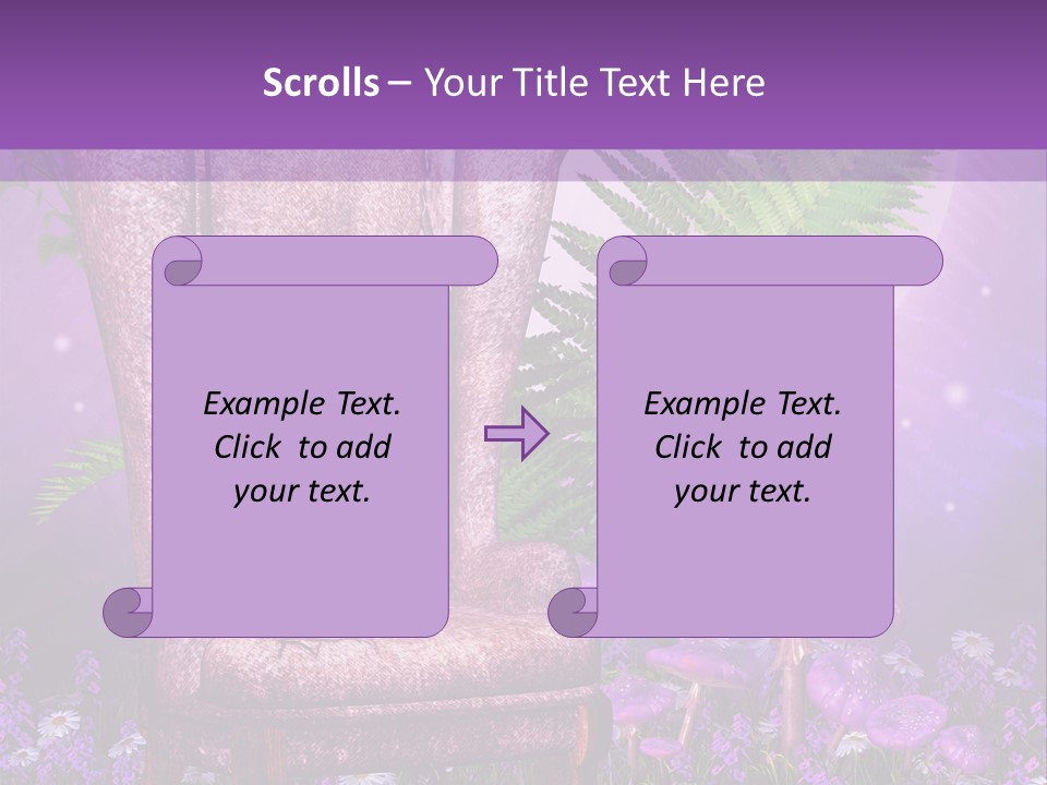 Fotel Stokrotka Grzyb PowerPoint Template