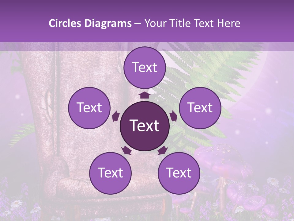 Fotel Stokrotka Grzyb PowerPoint Template