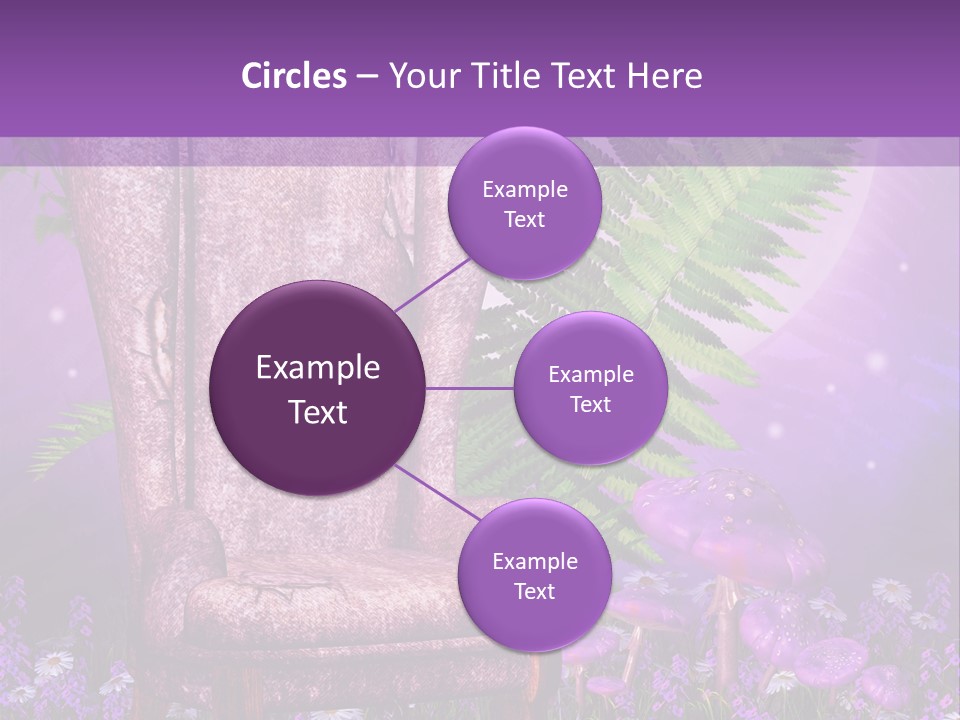 Fotel Stokrotka Grzyb PowerPoint Template