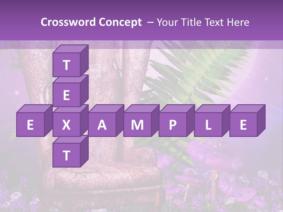 Fotel Stokrotka Grzyb PowerPoint Template