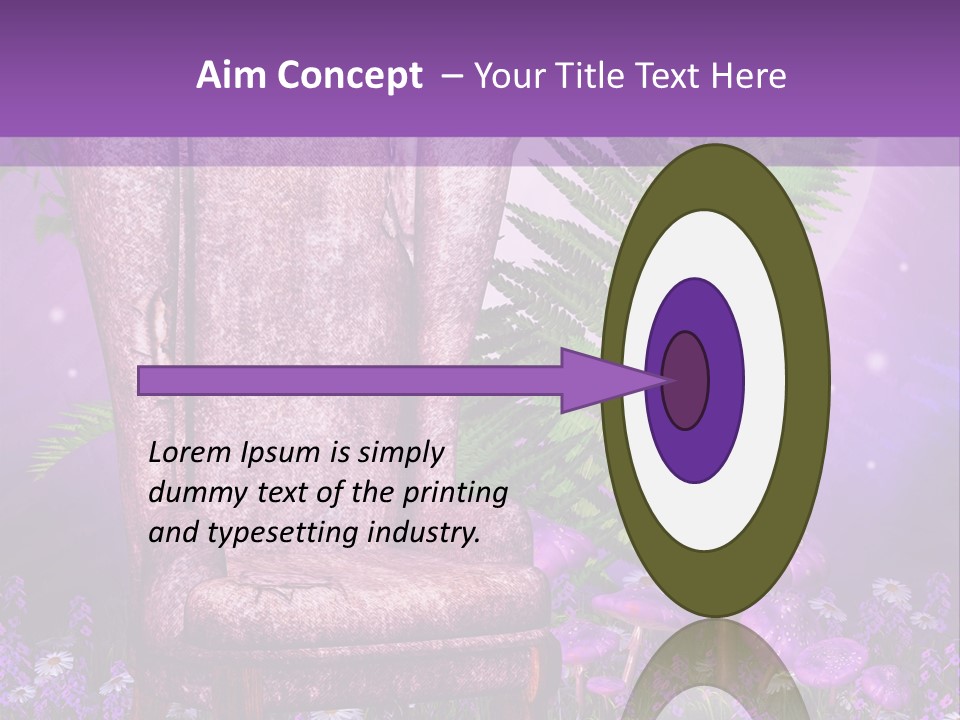 Fotel Stokrotka Grzyb PowerPoint Template