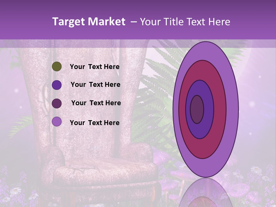 Fotel Stokrotka Grzyb PowerPoint Template