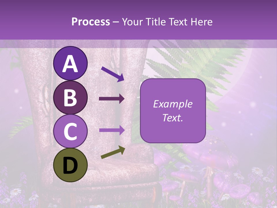 Fotel Stokrotka Grzyb PowerPoint Template