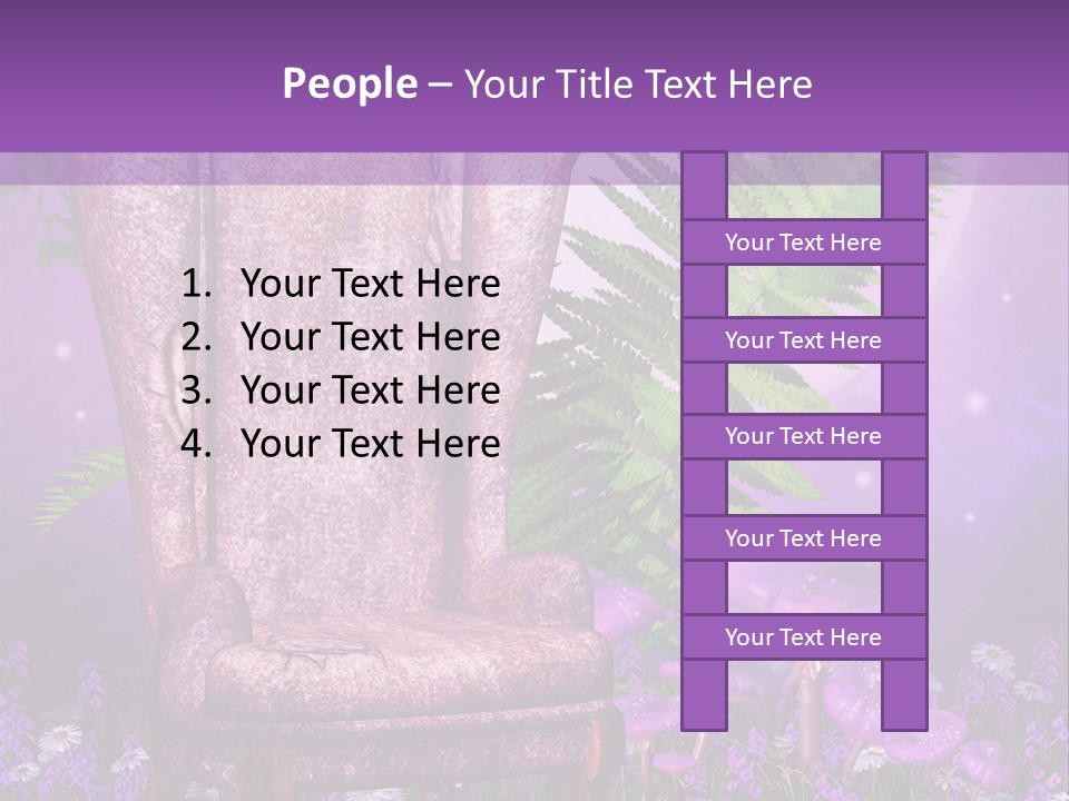 Fotel Stokrotka Grzyb PowerPoint Template