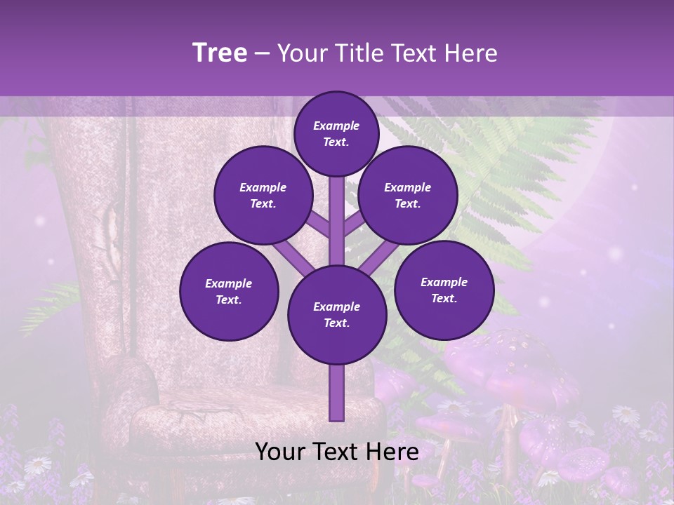 Fotel Stokrotka Grzyb PowerPoint Template