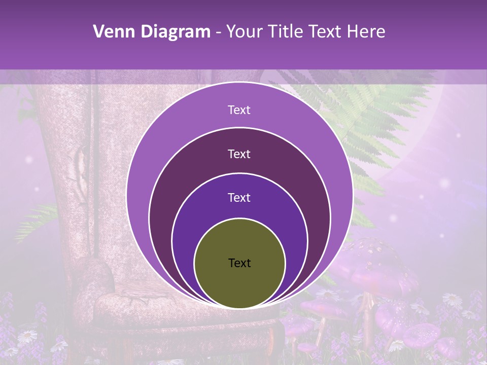 Fotel Stokrotka Grzyb PowerPoint Template