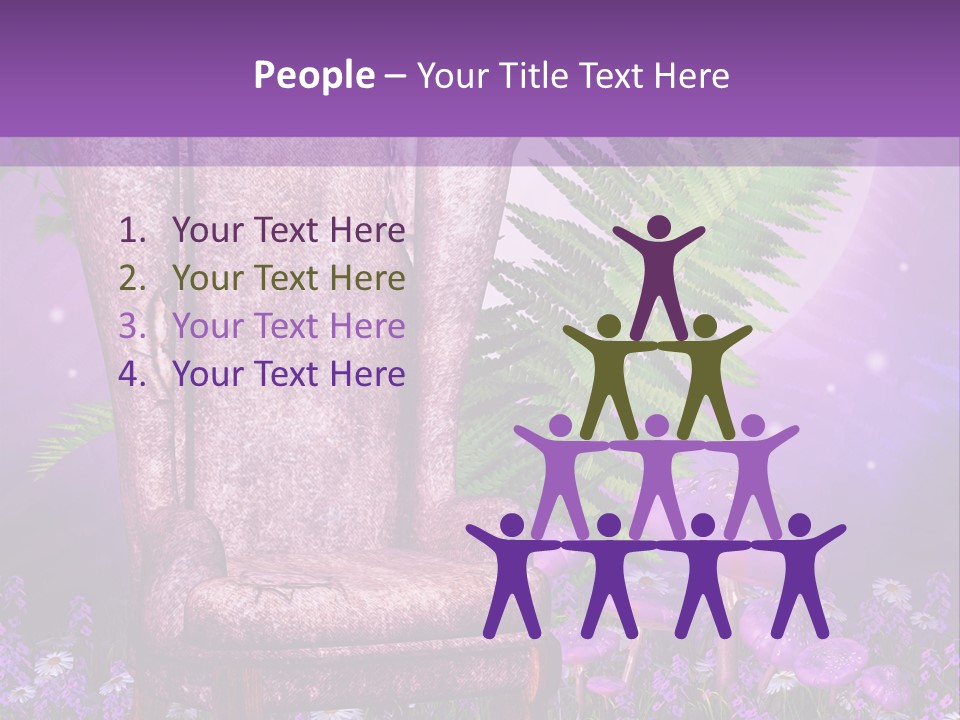 Fotel Stokrotka Grzyb PowerPoint Template