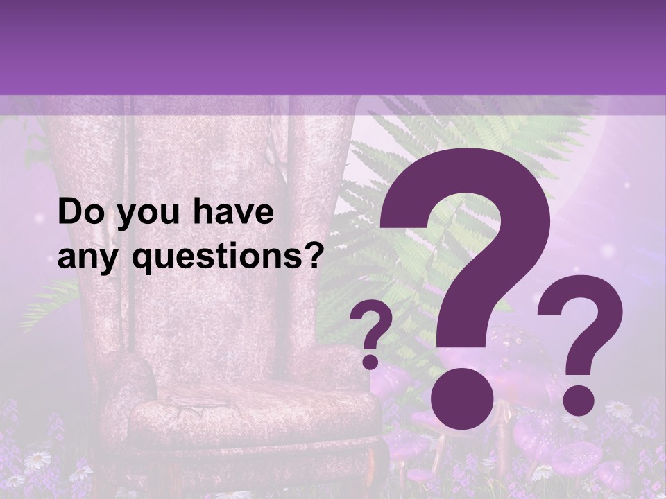 Fotel Stokrotka Grzyb PowerPoint Template