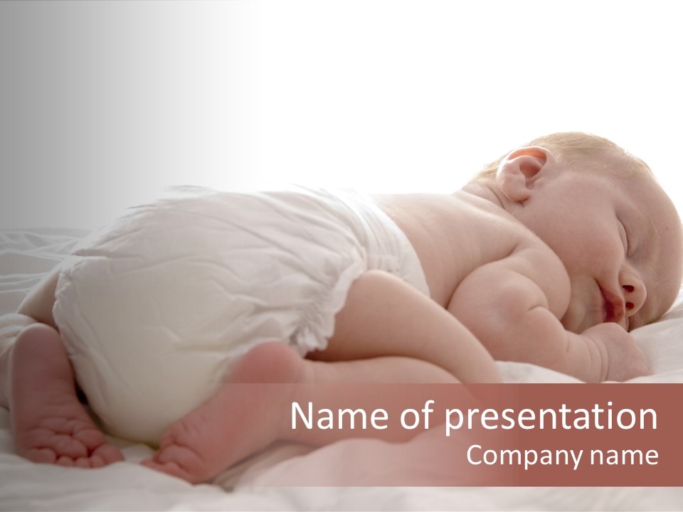 Portrait Youth Sleep PowerPoint Template