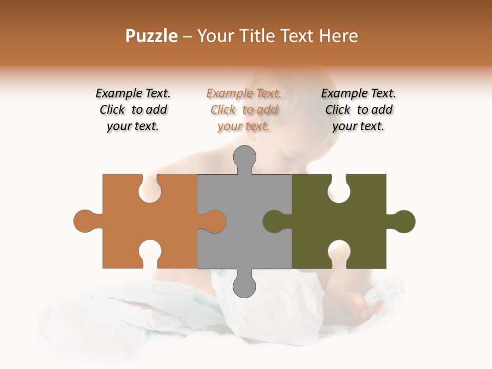 Funny Sit Toddler PowerPoint Template