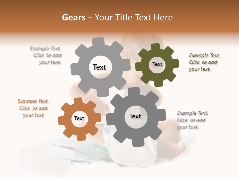 Funny Sit Toddler PowerPoint Template