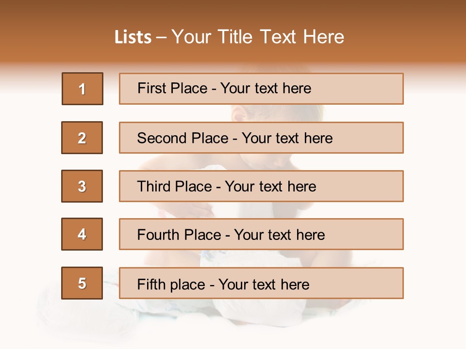 Funny Sit Toddler PowerPoint Template