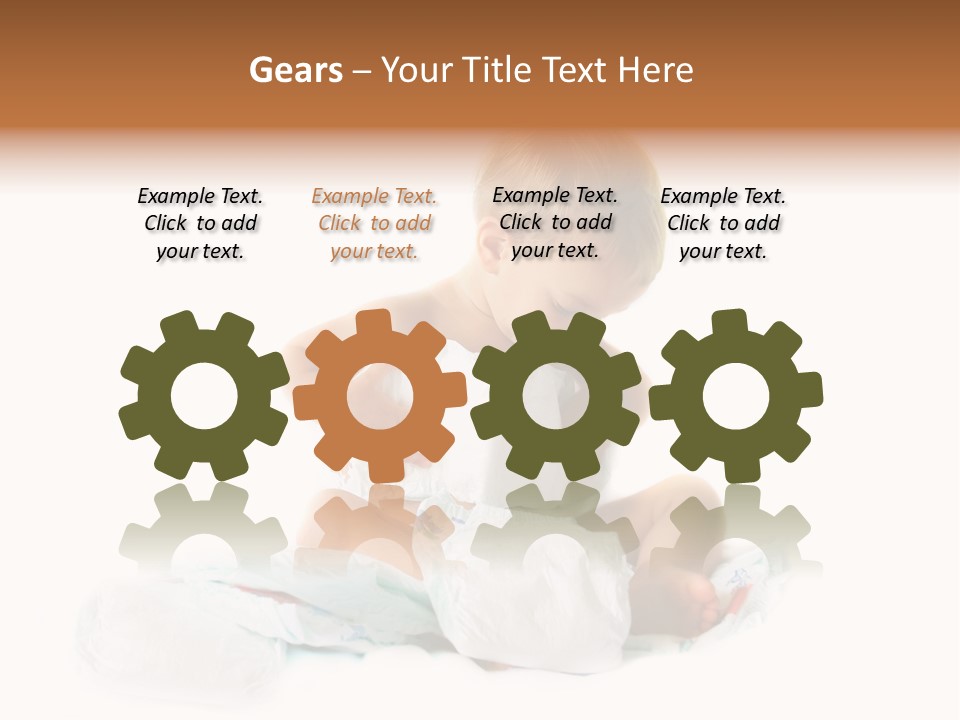 Funny Sit Toddler PowerPoint Template