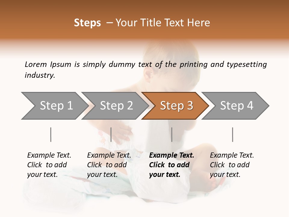 Funny Sit Toddler PowerPoint Template