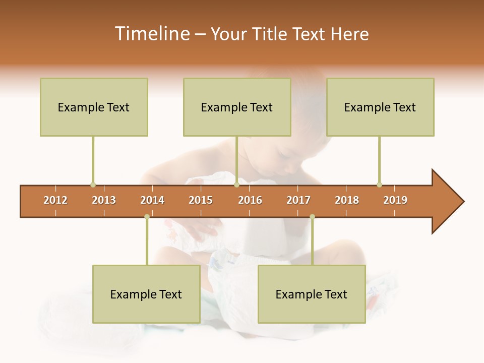 Funny Sit Toddler PowerPoint Template