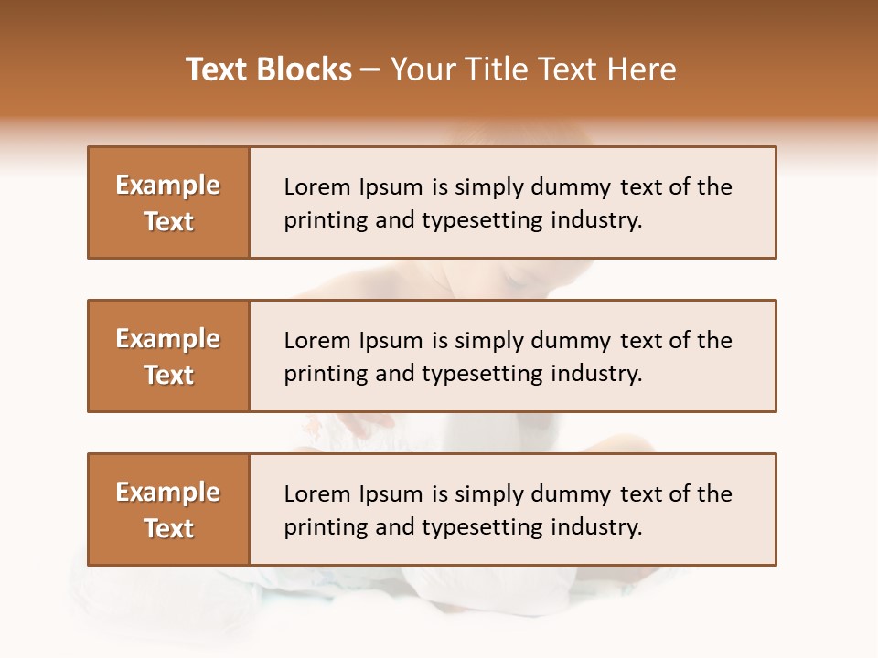 Funny Sit Toddler PowerPoint Template