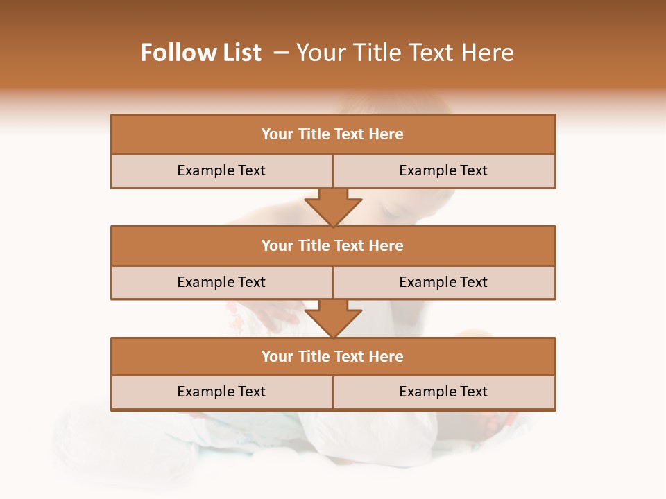 Funny Sit Toddler PowerPoint Template