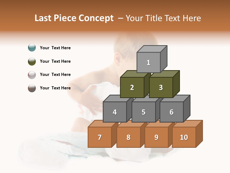 Funny Sit Toddler PowerPoint Template
