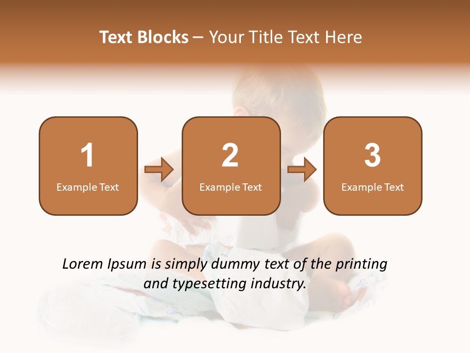 Funny Sit Toddler PowerPoint Template