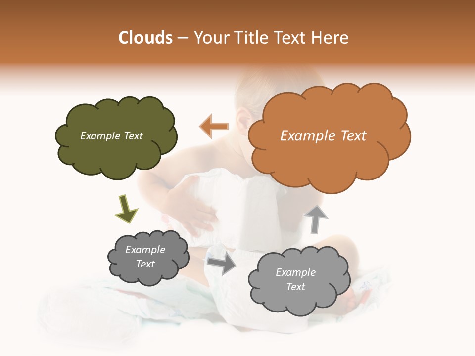 Funny Sit Toddler PowerPoint Template