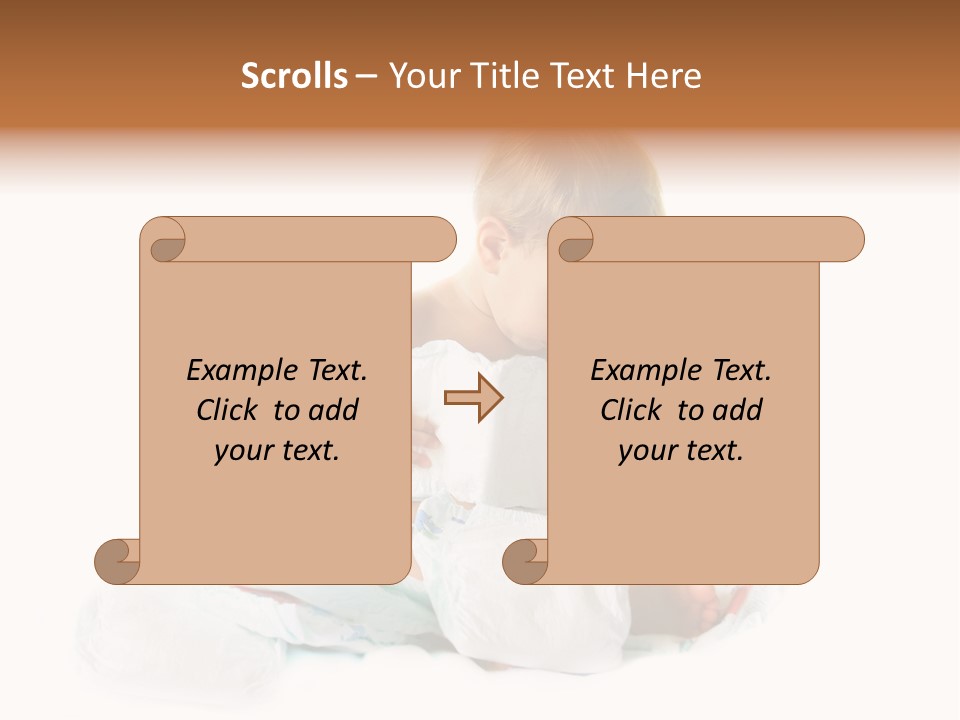 Funny Sit Toddler PowerPoint Template