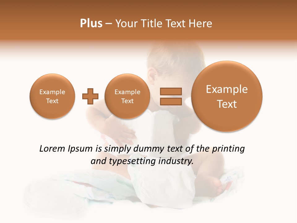 Funny Sit Toddler PowerPoint Template