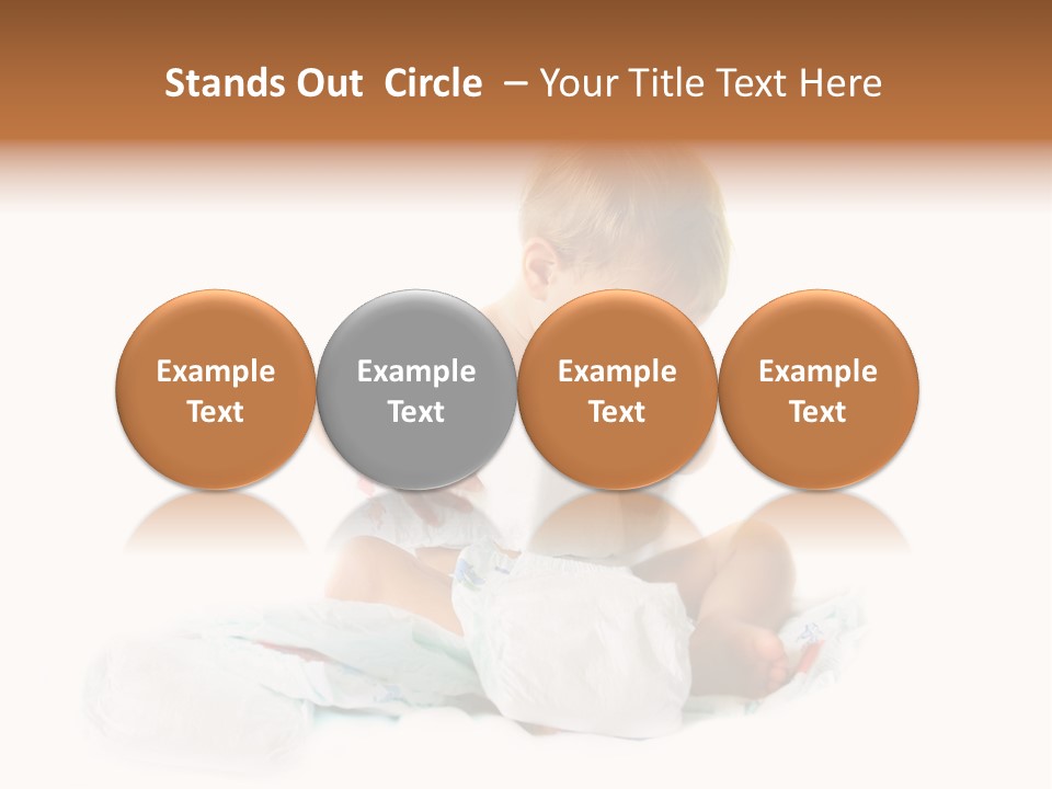 Funny Sit Toddler PowerPoint Template