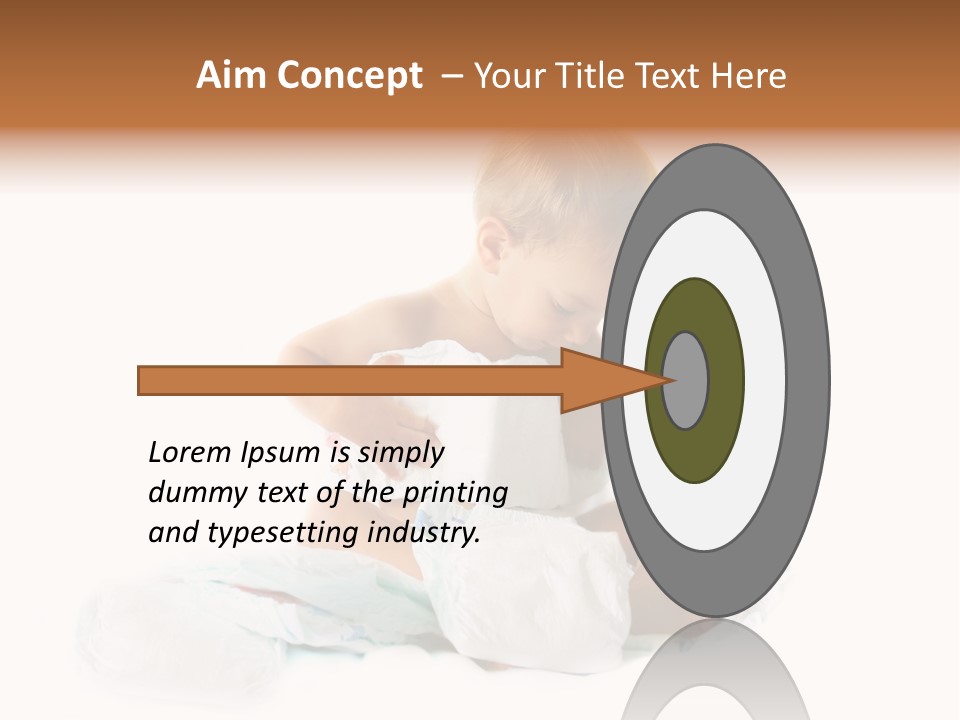 Funny Sit Toddler PowerPoint Template