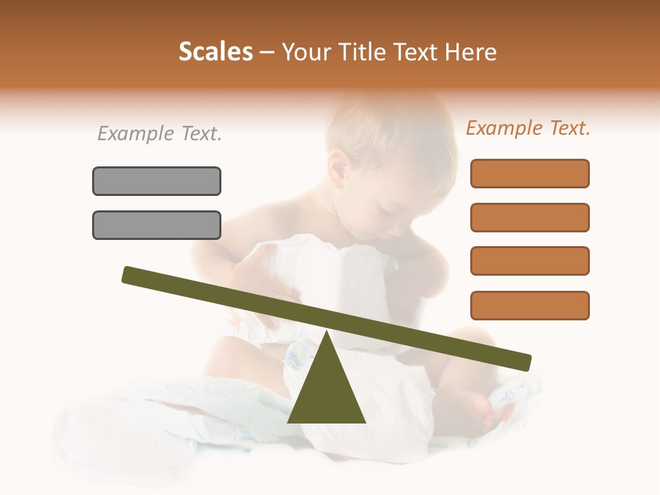 Funny Sit Toddler PowerPoint Template