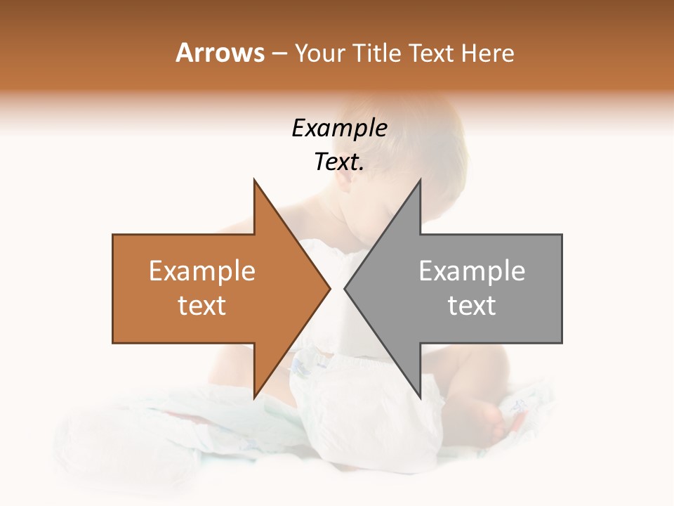 Funny Sit Toddler PowerPoint Template