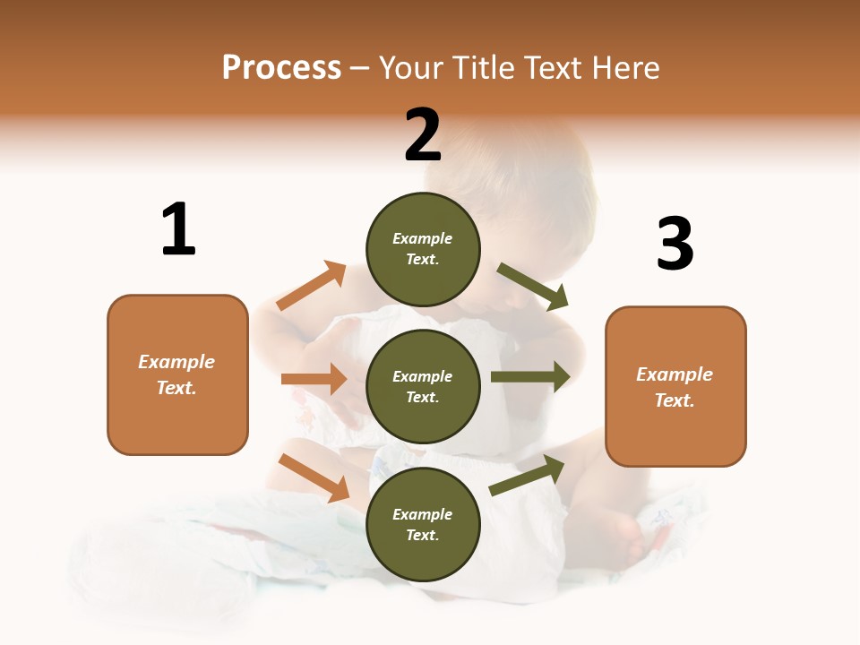 Funny Sit Toddler PowerPoint Template